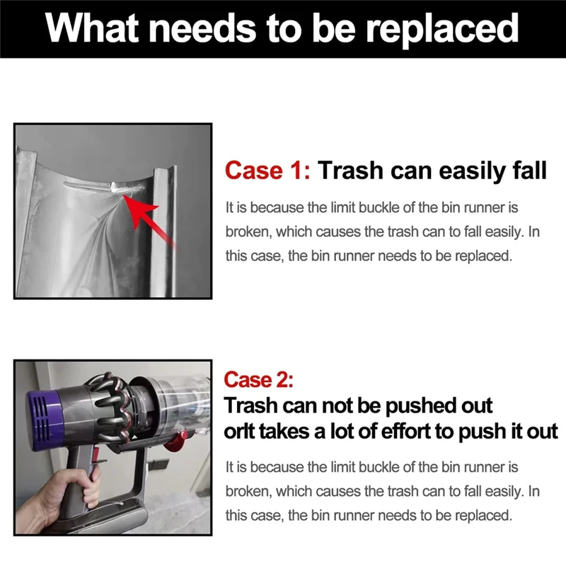 

A22F-Cyclone Baffle Bin Runner Replacement Parts For Dyson V10 /V11 Outsize Vacuum Cleaner Dust Bucket Baffle Cover