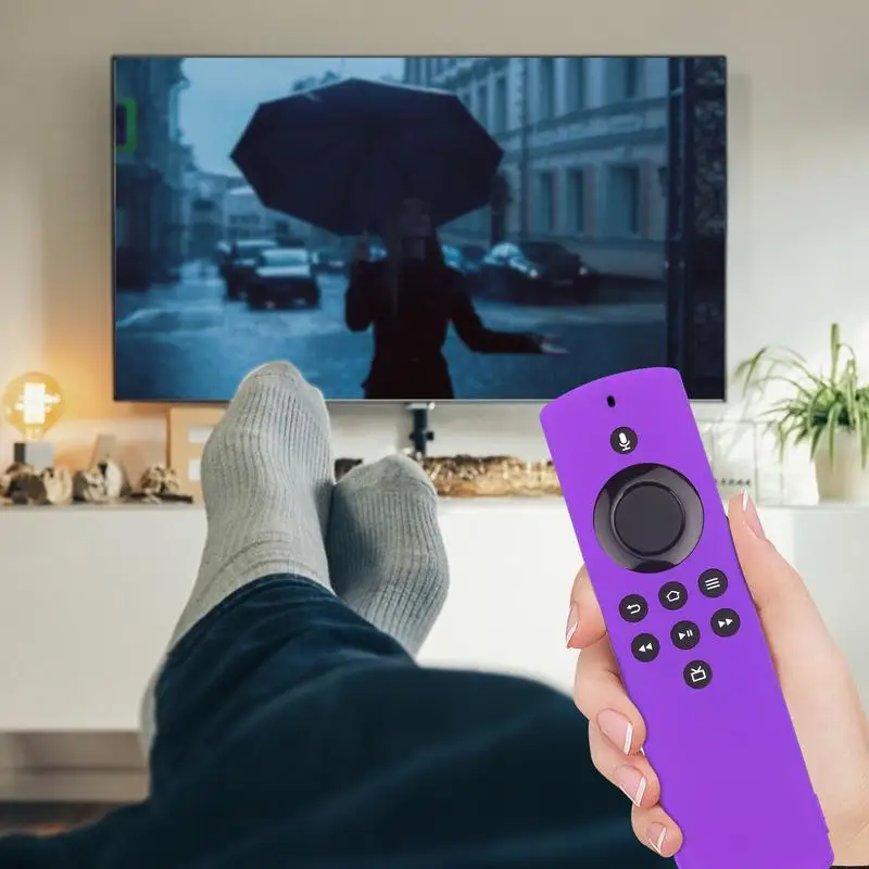 Remote Control Cover For AmazonFire TV Stick Lite | Soft Silicone Case Drop-resistant Polka-dot Non Slip Protective Cover