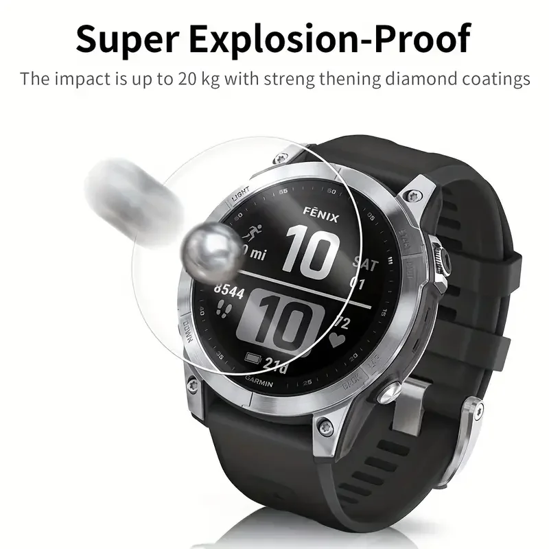 Vidrio Templado Premium 9H para Garmin Fenix 6 6S 6X smartwatch, Protector de pantalla, película HD para Fenix 7S 7 7x Sapphire 6X solar