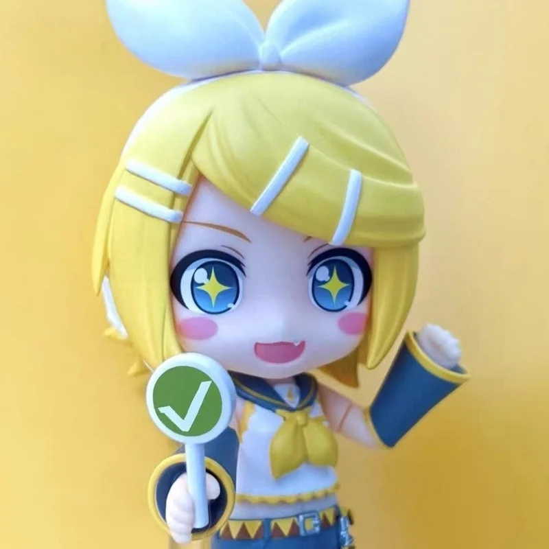 ねんどろいど-2840-ボーカロイド-鏡音リン-ver20-アクションフィギュア-交換可能なフェイスプレート-鏡音メイコ-鏡音ルカ-落合カイト-コレクタブル玩具ギフト
