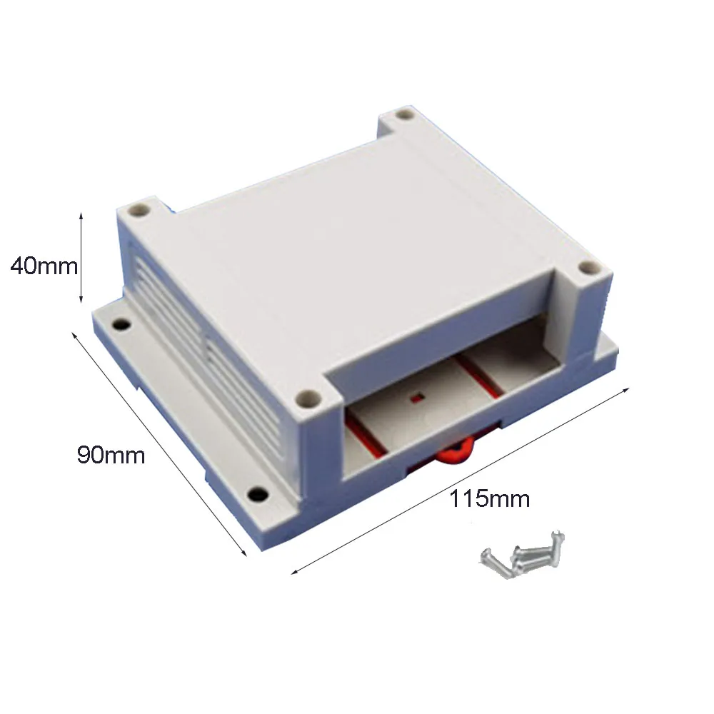 1pcs PLC 115x90x40mm Instrument Plastic Housing Shell Box Controller Electronic Monitor Project Case Module Circut Distributor