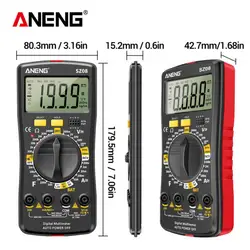 ANENG SZ08 Digital Multimeter Ultra-thin storage Professional Multimetro Auto Voltmeter AC DC 220V Resistance Handhold Testers