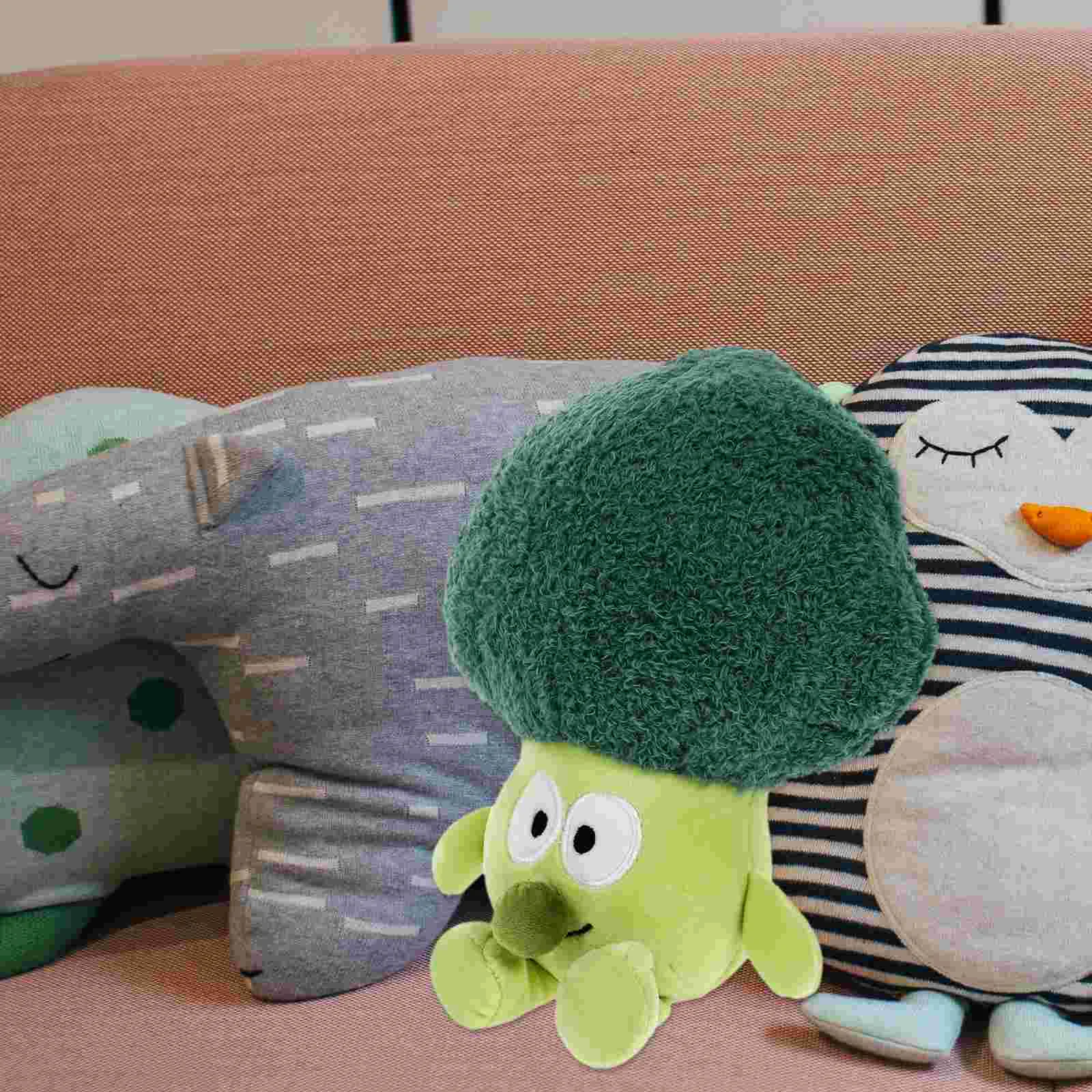 AdTosLittle Broccoli en peluche, jouet de dessin animé, 1 pièce