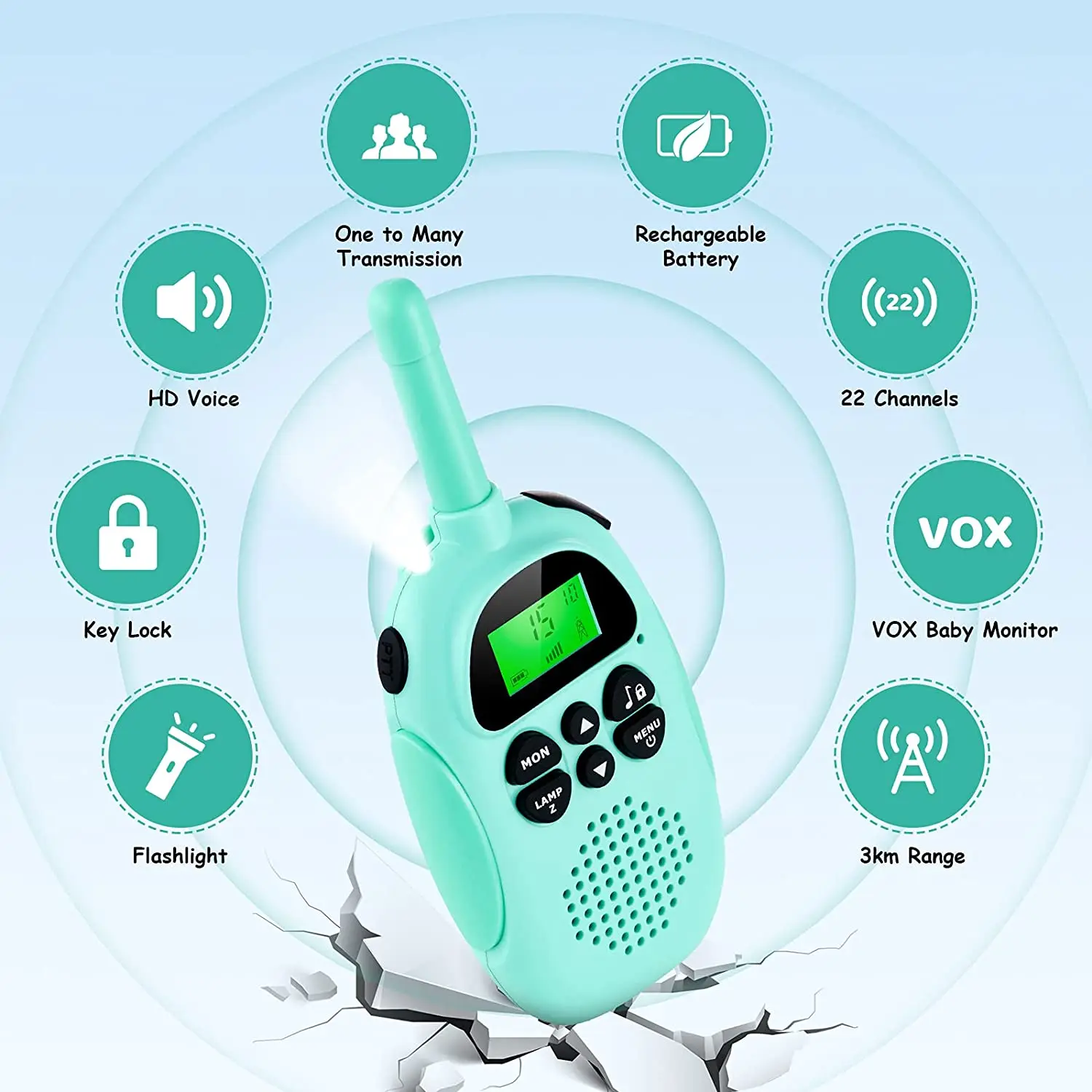 Kids walkie talkie family wireless pager one-to-one baby outdoor toy small pager educational toy holiday gift
