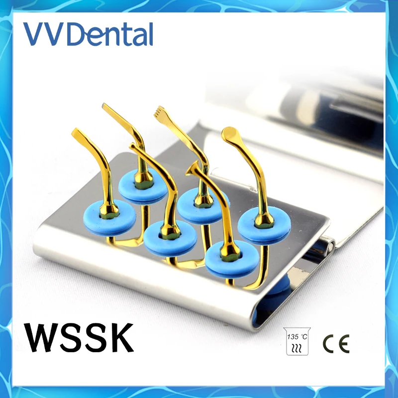 VVDENTAL Standard Set Suitable for MECTRON/NSK/WOODPECKER/SATELEC/DMETEC Osteotomy Mucosa Separation Implant Working Tip WSSK