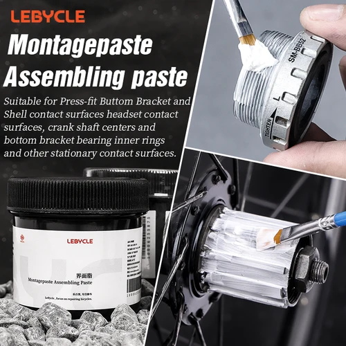 Imagen 1 del producto LEBYCLE-grasa para interfaz de bicicleta de montaña, conjunto de bicicleta, pasta, Base de torre, eje de cubo, lubricante antiruido anormal