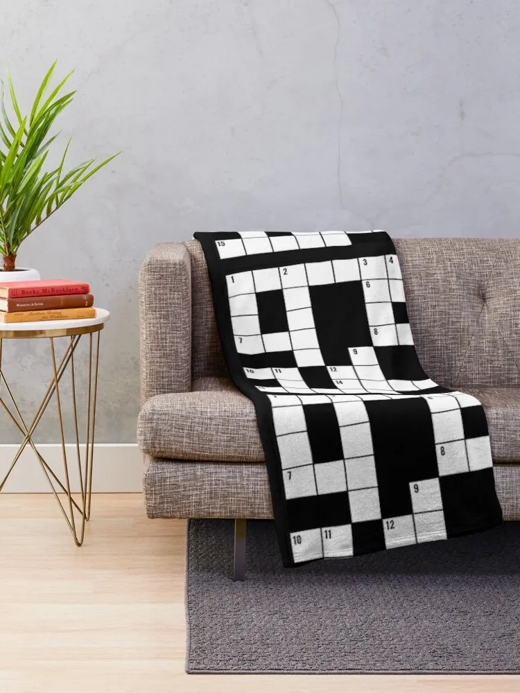 Crossword Make a Colorful funny puzzles Throw Blanket Blankets For Sofas Summer Beddings Blankets