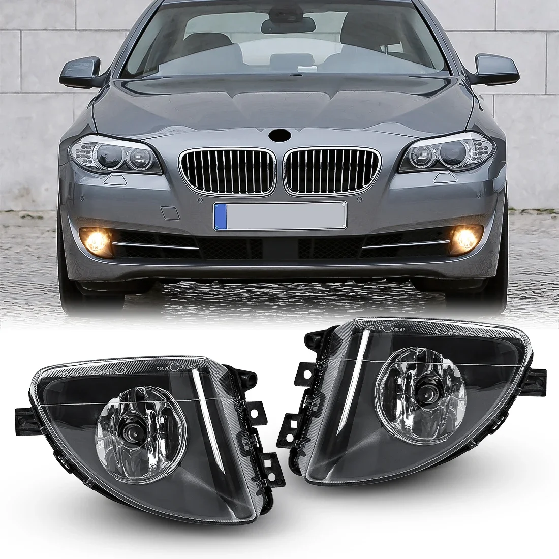 

Car Front Bumper Fog Lamp For BMW 5 Series F10 F18 520d 520i 523li 525li 530li 2010 2011 2012 2013 2014 Halogen Bulbs Headlight