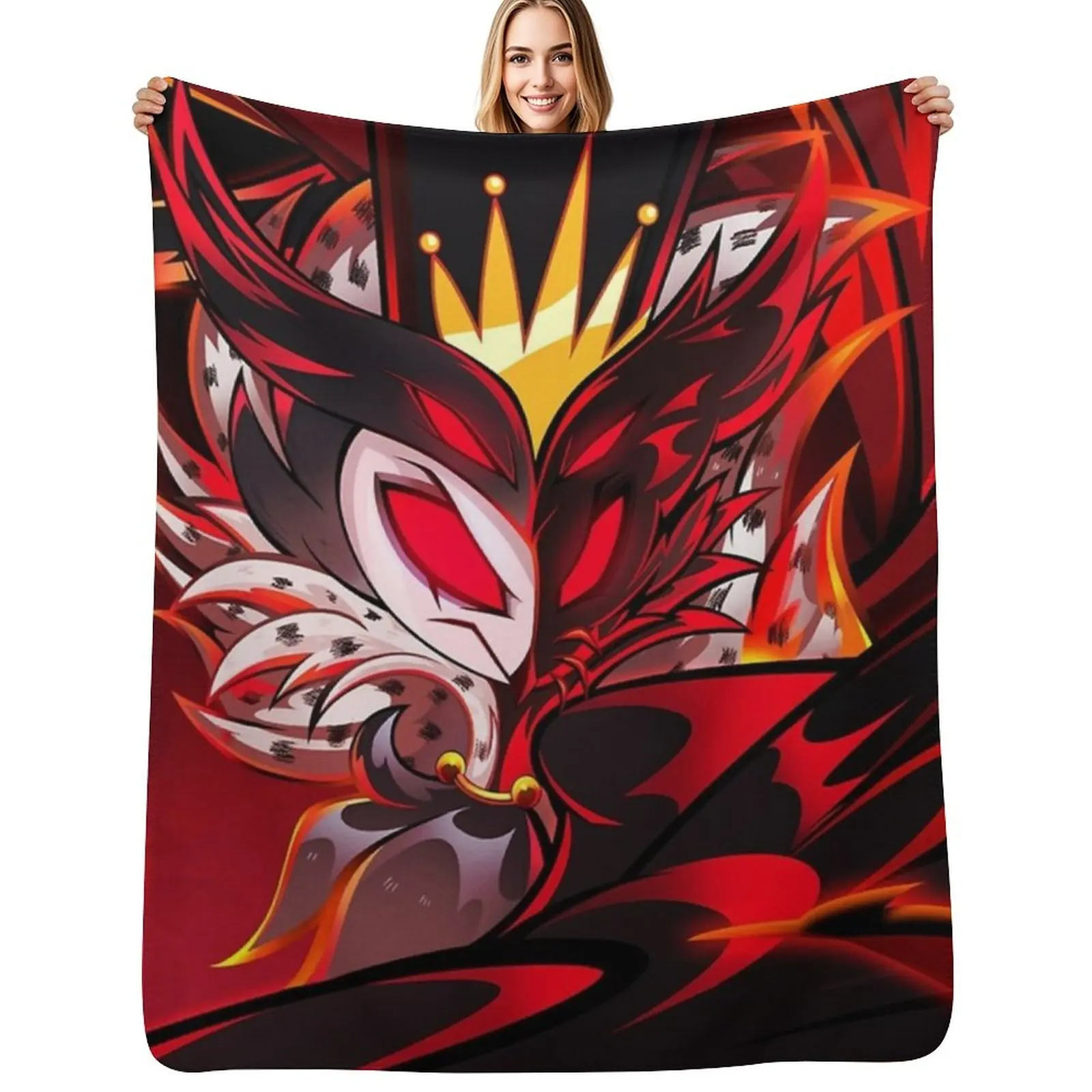 Helluva Boss Stolas Throw Blanket Warm Comfortable Blanket for Office Napping