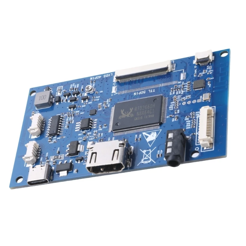 Placa controladora LVDS 40 pines, placa módulo controlador pantalla LCD, 1 canal para pantallas 7 pulgadas y 8