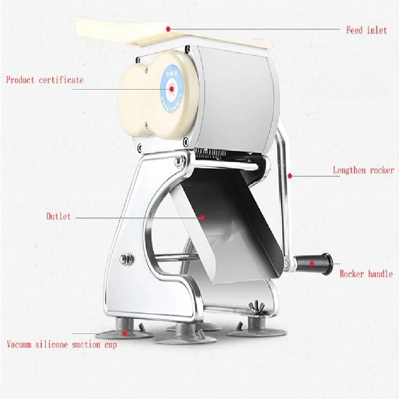 Multifunctional Manual Meat Slicer Stainless Steel Household and Commercial Frozen Meat Slicer Meat Cutter