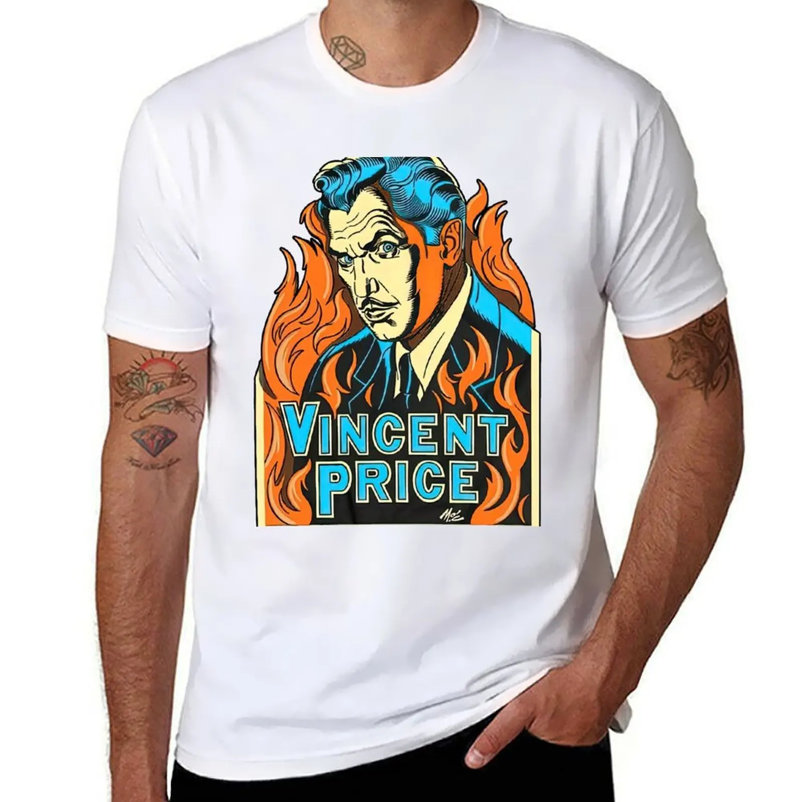 

Vincent Price master vintage T-Shirt t shirts designer cotton t shirts high quality T-Shirt