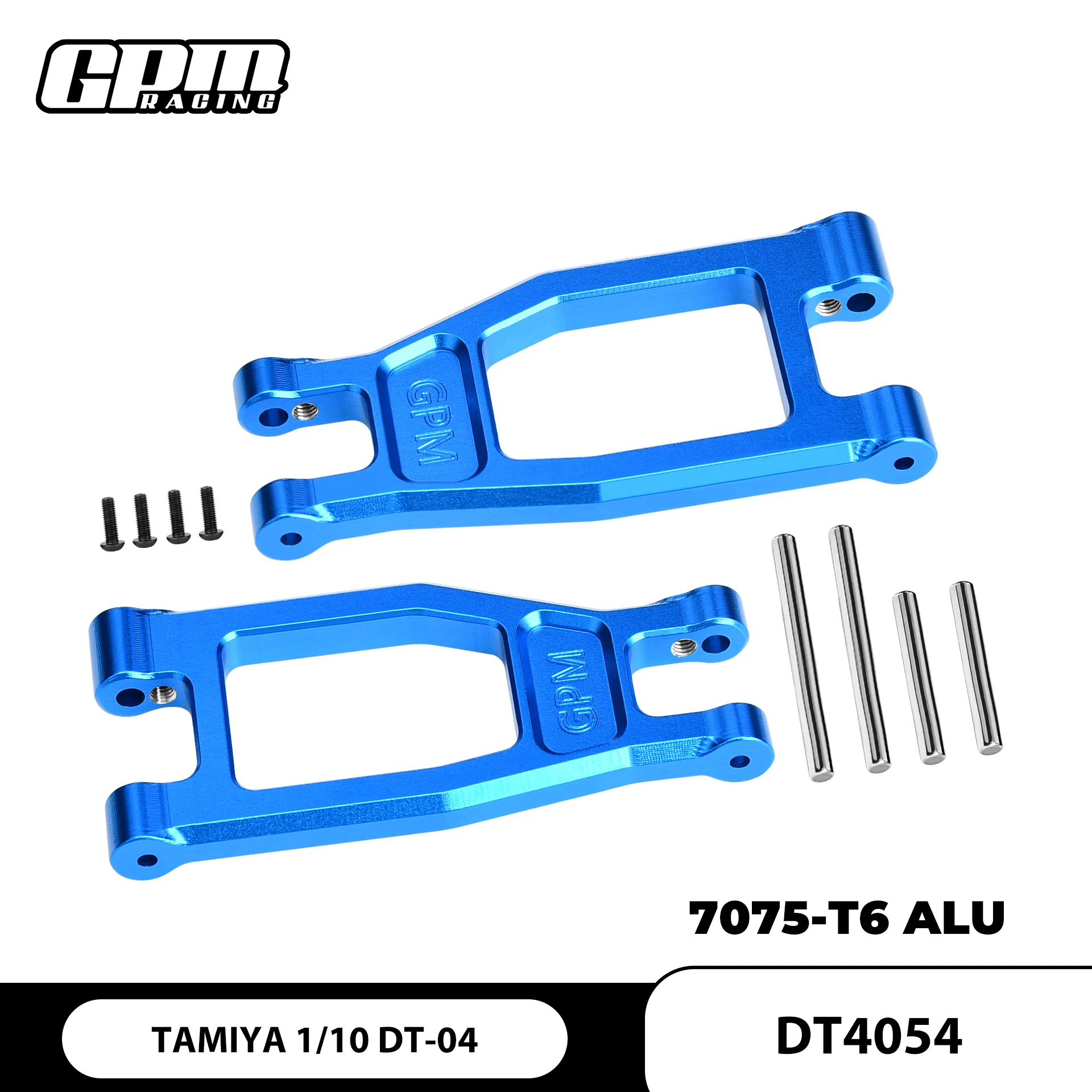 GPM 7075 legering, bovenste draagarmen voor de vooras, voor de TAMIYA 1/10 DT-04 RC-vliegtuigmodel Nxgen.