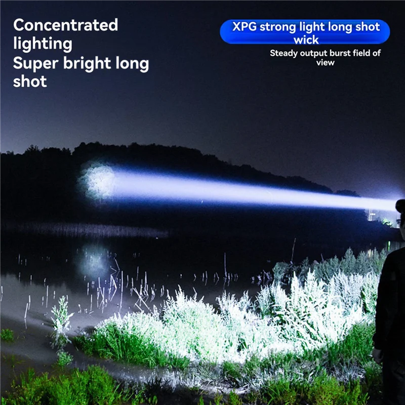 ABRE-4X Sensor Headlight Led Light Outdoor Strong Light Zoom Floodlight COB Head-Mounted Fishing Light Running Headlamp