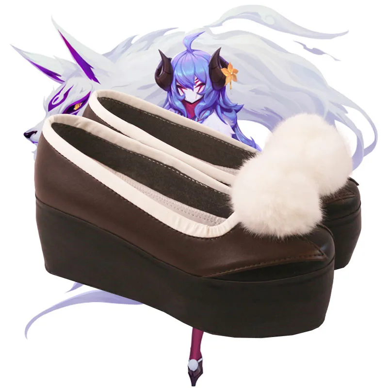Sepatu Cosplay Game LOL Spirit Blossom Kindred Eternal Hunters Sepatu Bot Properti Natal Pesta Karnaval Halloween