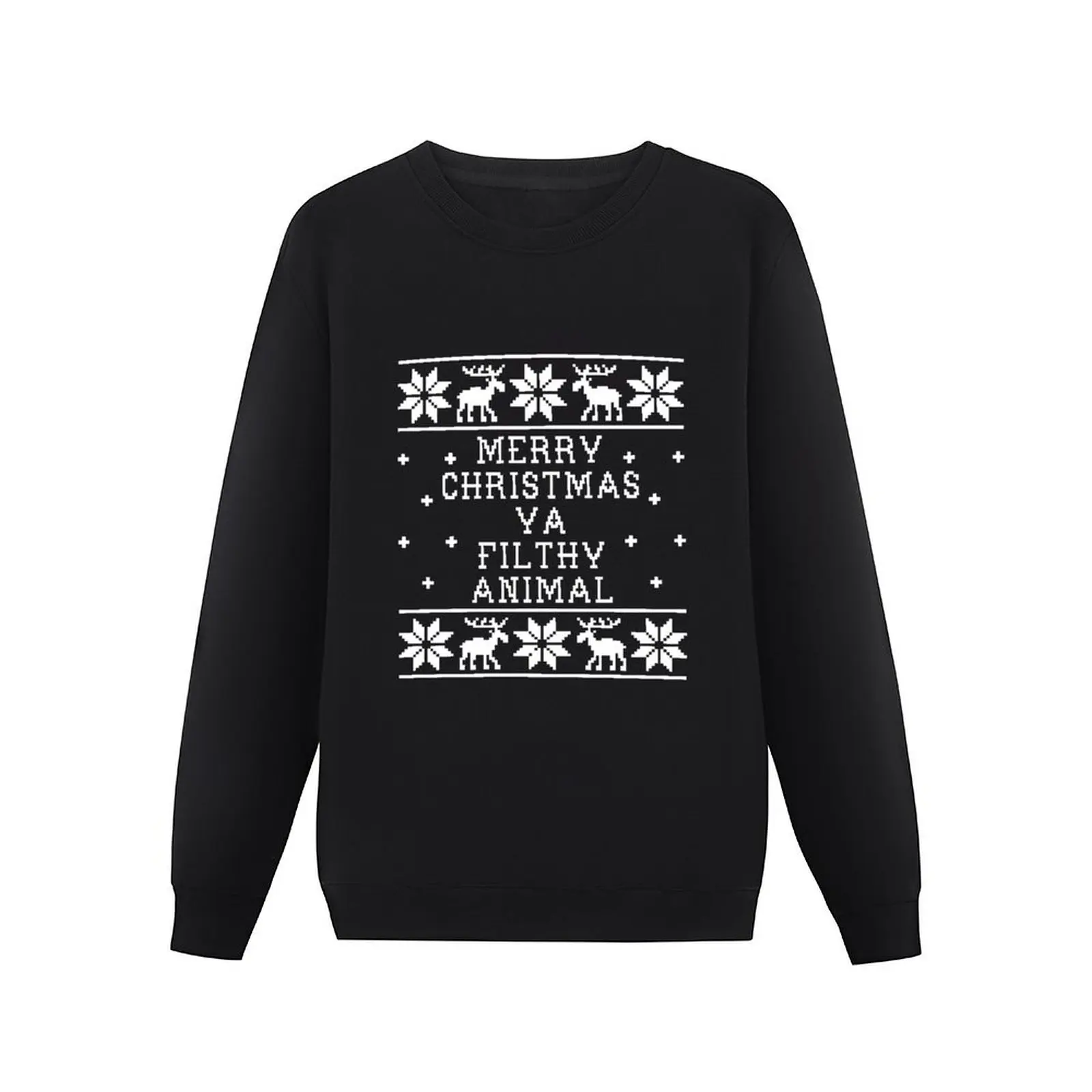 Merry Christmas Ya Filthy Animal Pullover Hoodie men's clothing tracksuit oversize sweatshirts