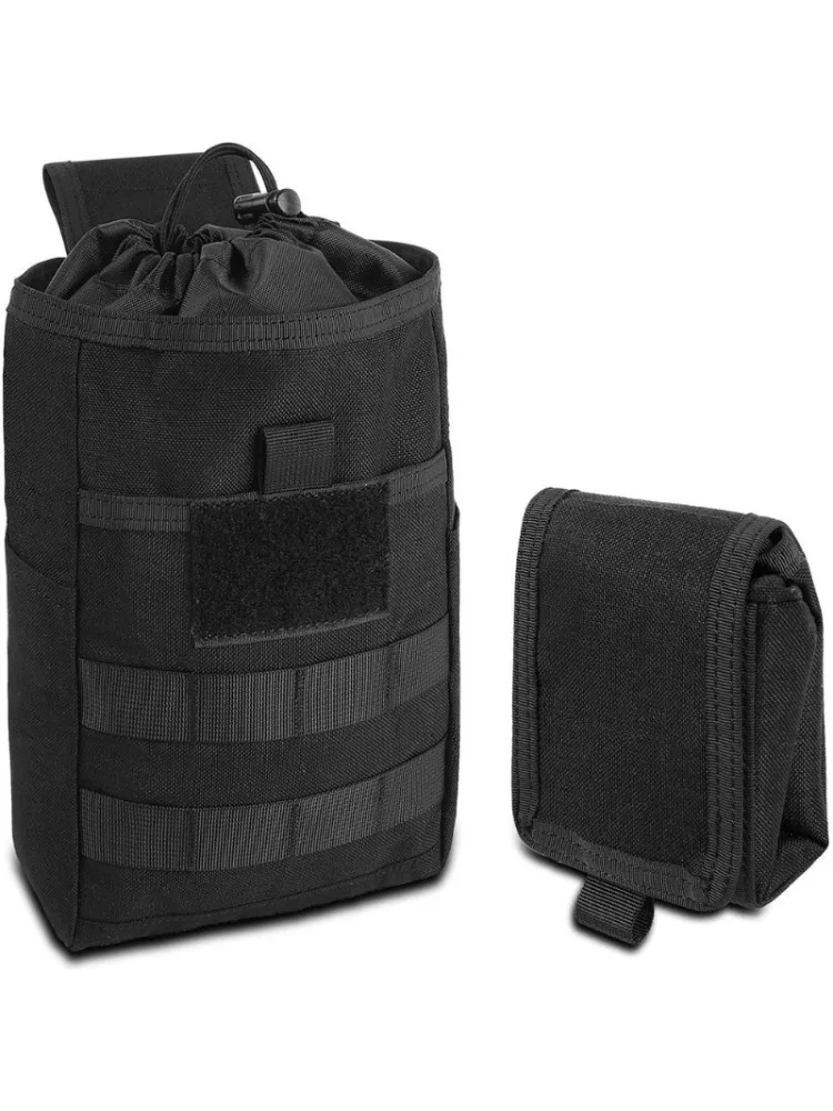 AliExpress NONE Tactical MOLLE folding retrieval bag for outdoor mountaineering, hiking, cycling, and camping miscellaneous item storage