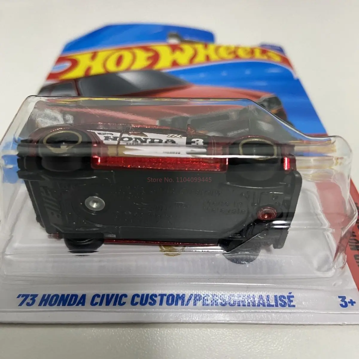 الأصلي 2025 متر العجلات الساخنة TH نموذج سيارة سوبر الكنز هانت 73 هوندا سيفيك مخصص شخصية تحصيل غرفة حلية الصبي هدية #5