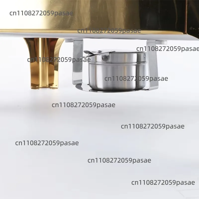 Food Warmer Fuel Pan Saving Gold Stainless Steel Set Chafing Dish Buffet - view 2