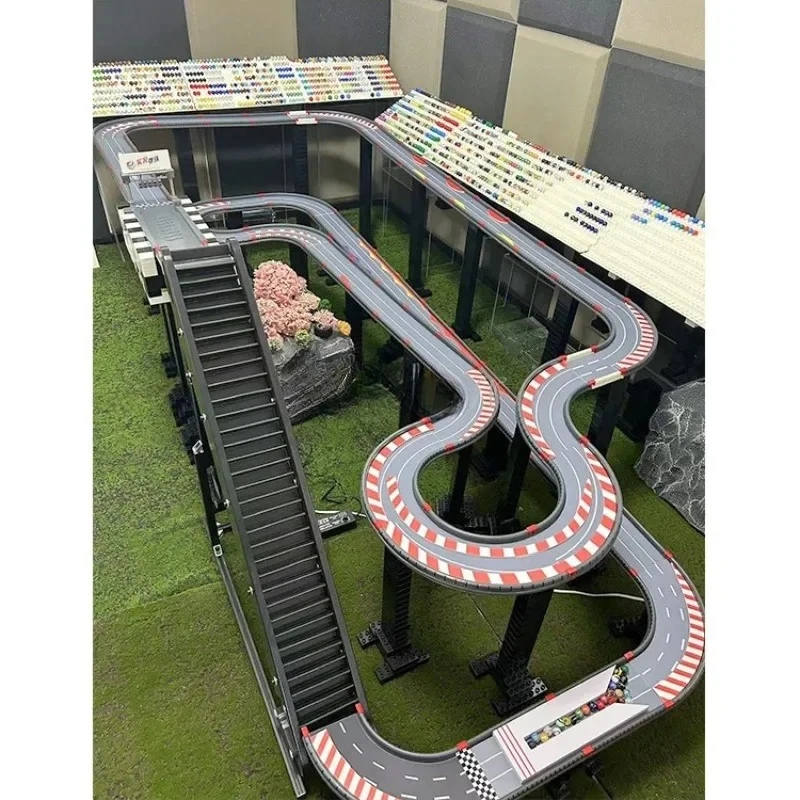 Custom Large Car Simulation Rally Tray Billiard Marbles Pinball Rolling Bead Battle Run Race Maze Marble Track