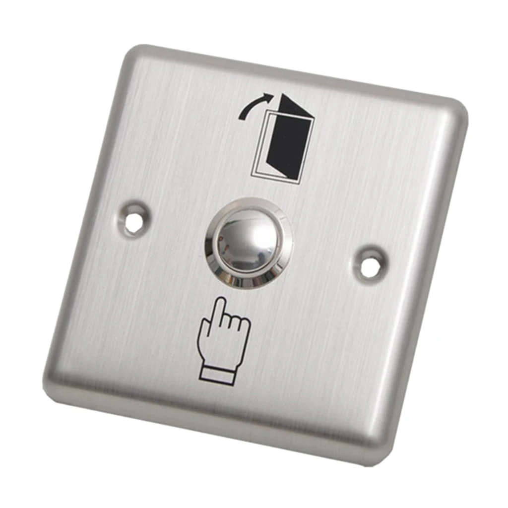 Stainless Steel Door Access Control Button Release Switch for Home Office Public Entrance Security