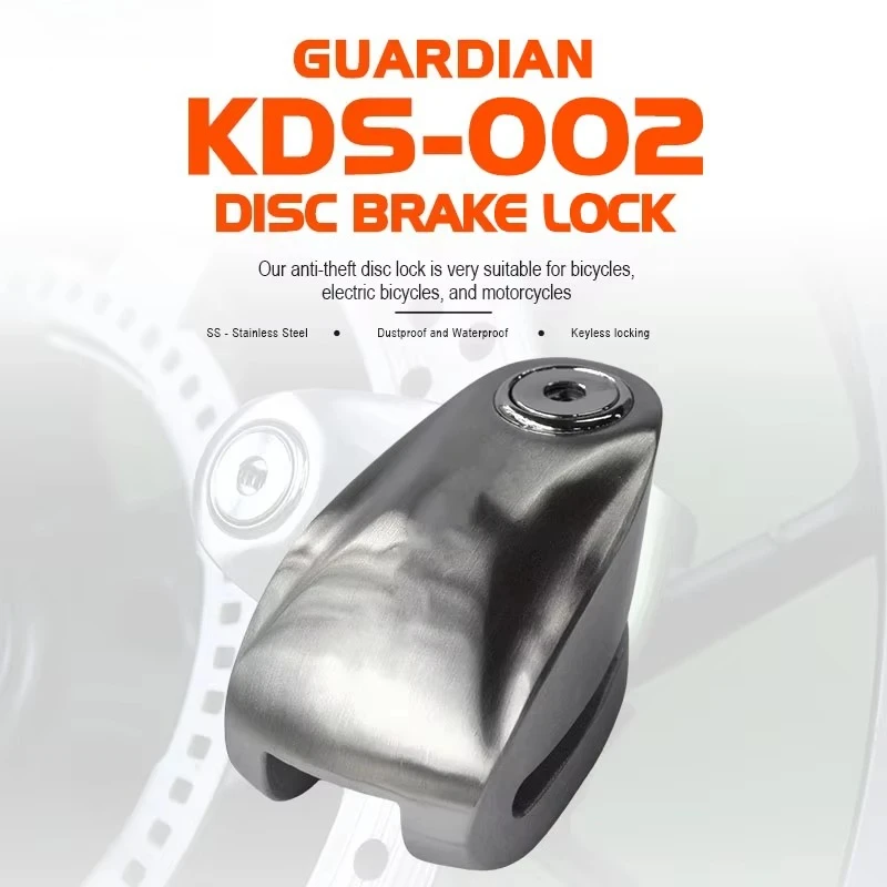 

Hot-selling waterproof stainless steel disc lock, bicycle electric scooter disc brake lock