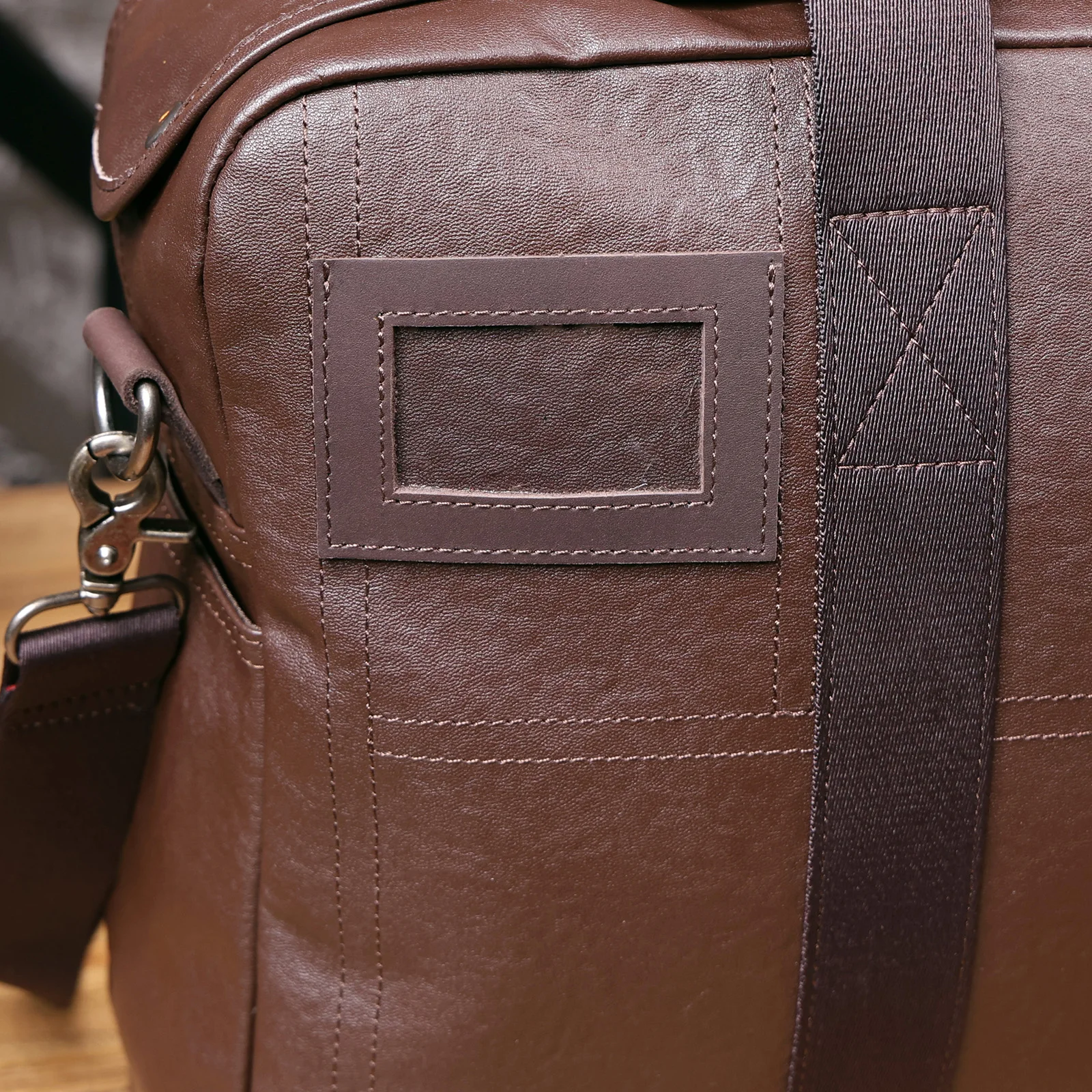 S.WORKER Vintage Echtleder Weekender Reisetasche Herren Top-Grain Rindsleder Handtasche Modische Sporttasche Handgepäck – Detail 21