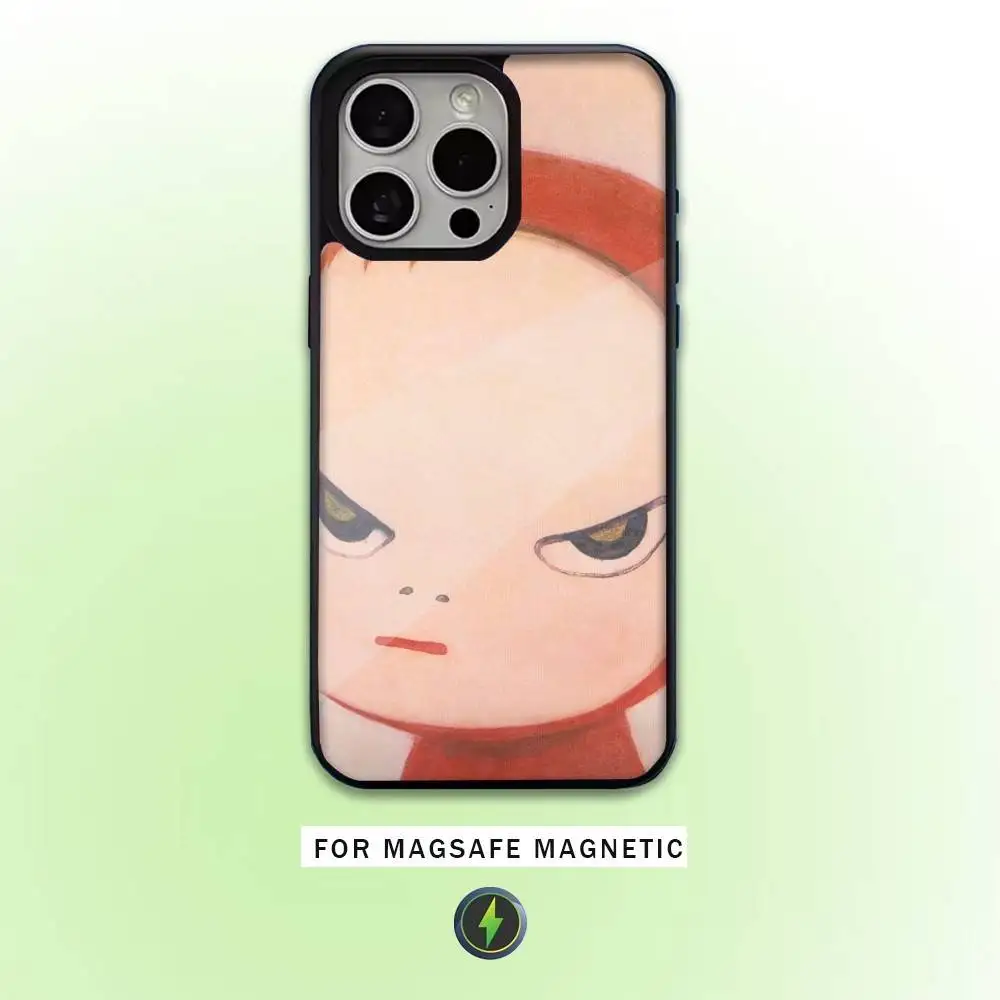 เคสโทรศัพท์ Yoshitomo-Nara สำหรับ iPhone17,16,15,14,13,12,11 Plus,Pro Max รองรับการชาร์จไร้สายแบบแม่เหล็ก Magsafe