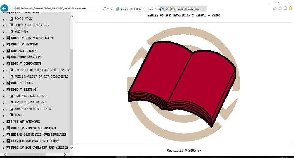 

Detroit Diesel 60 Series EGR Technician's Manual