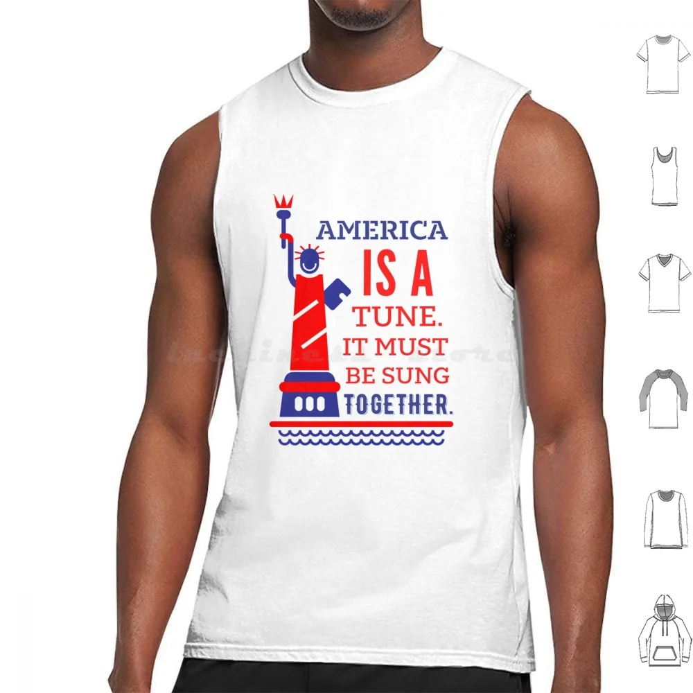 4th Of July America Tank Tops Print Cotton Statue Of Liberty Liberty American New York Nyc Tahirt Nyc Day American Flag