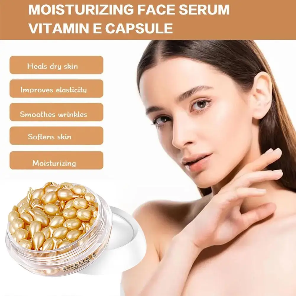 30 capsules Collagen Facial Capsules Fullerene Placenta Whitening Moisturizing Skin Rejuvenation Facial Serum