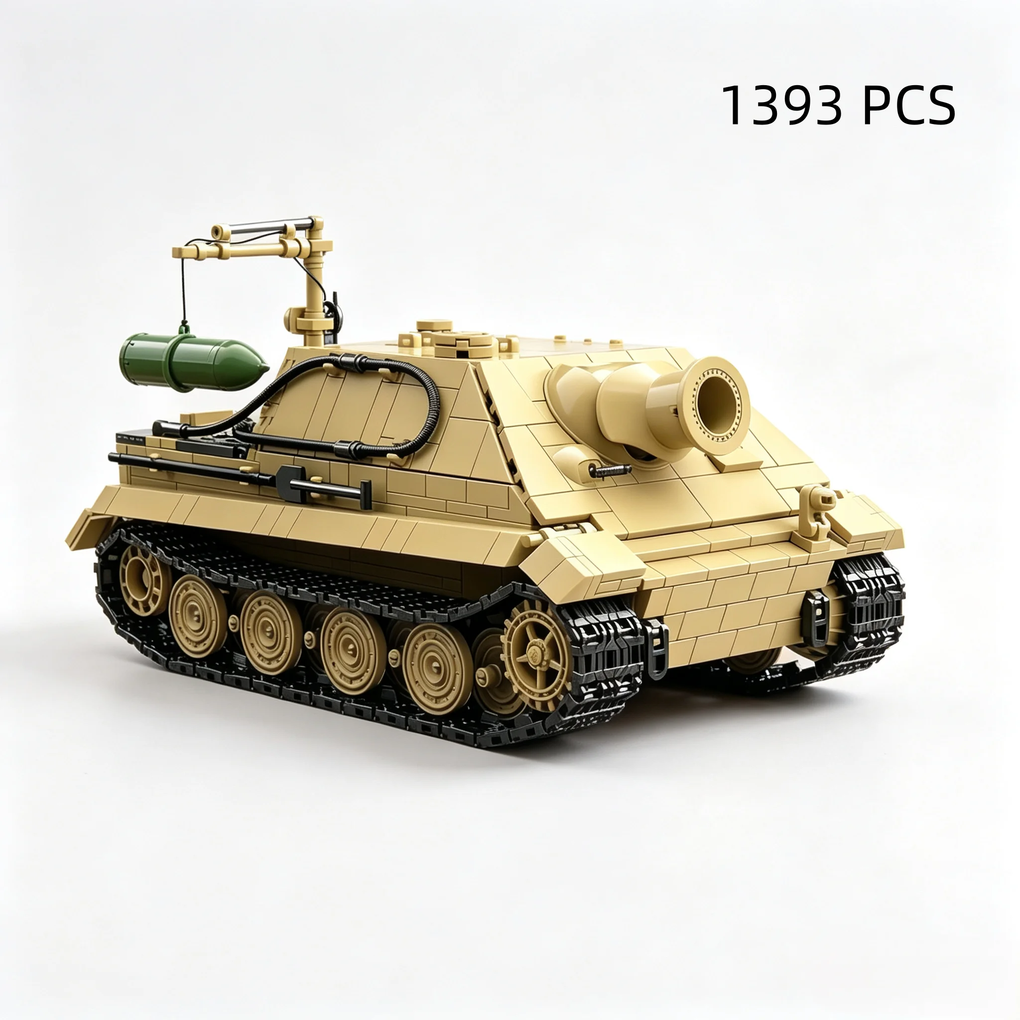 100314 Self Propelled Armored Vehicle Building Blocks Set DIY Assembly Mortar Model Bricks Educational Puzzle Toy