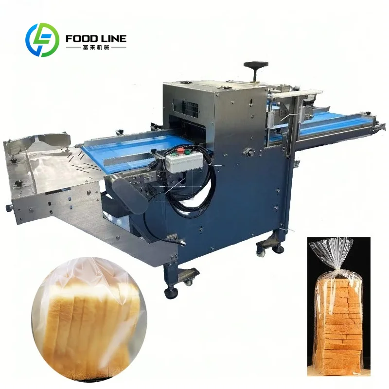 Toast Slicer High Speed Continuous With Bagging Device Stainless Steel For Food Factory FL Custom Wholesale