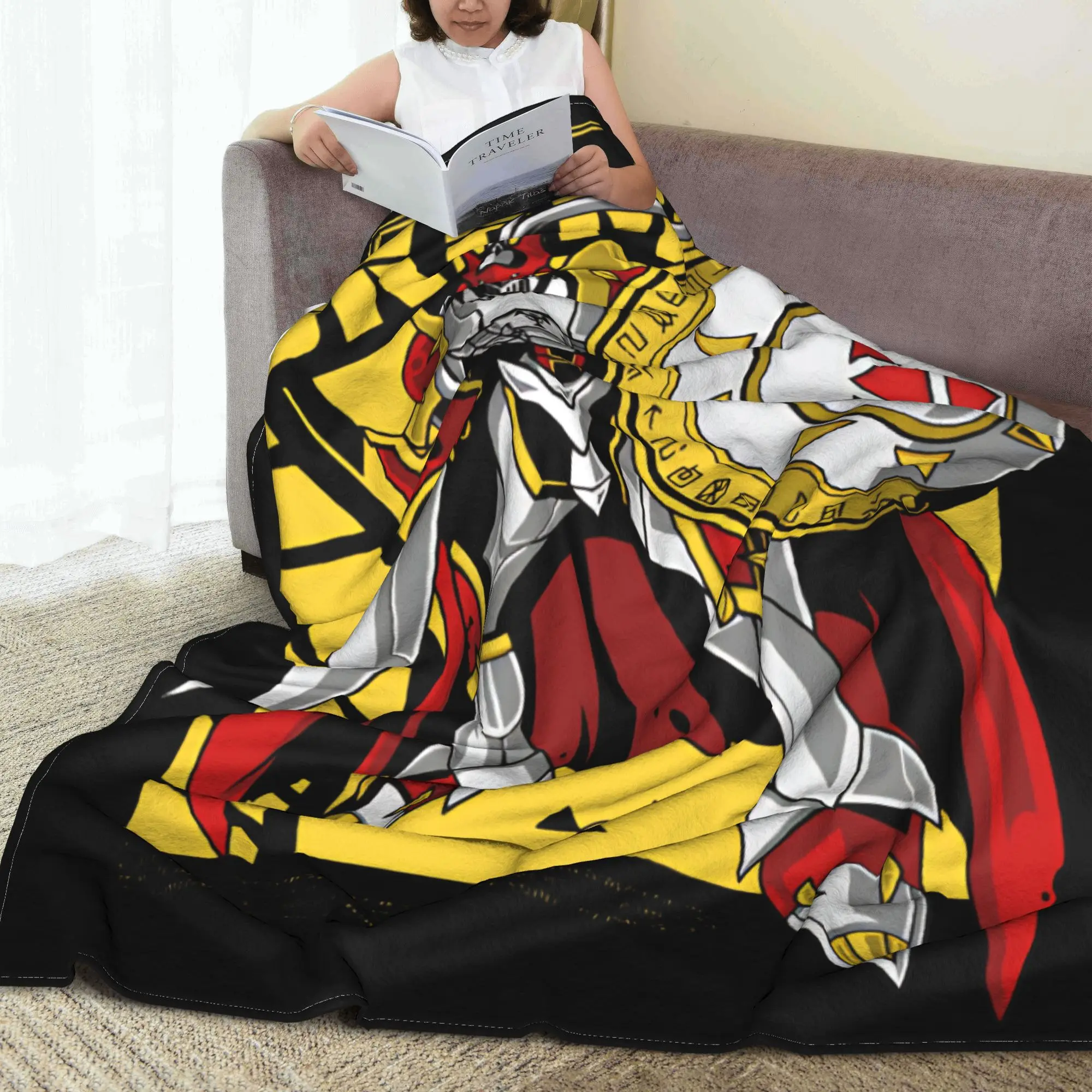 Dukemon Digital Monster Digimon Cobertor Multi-tamanho Macio Fuzzy Pelúcia Cobertores para Sofá e Cama