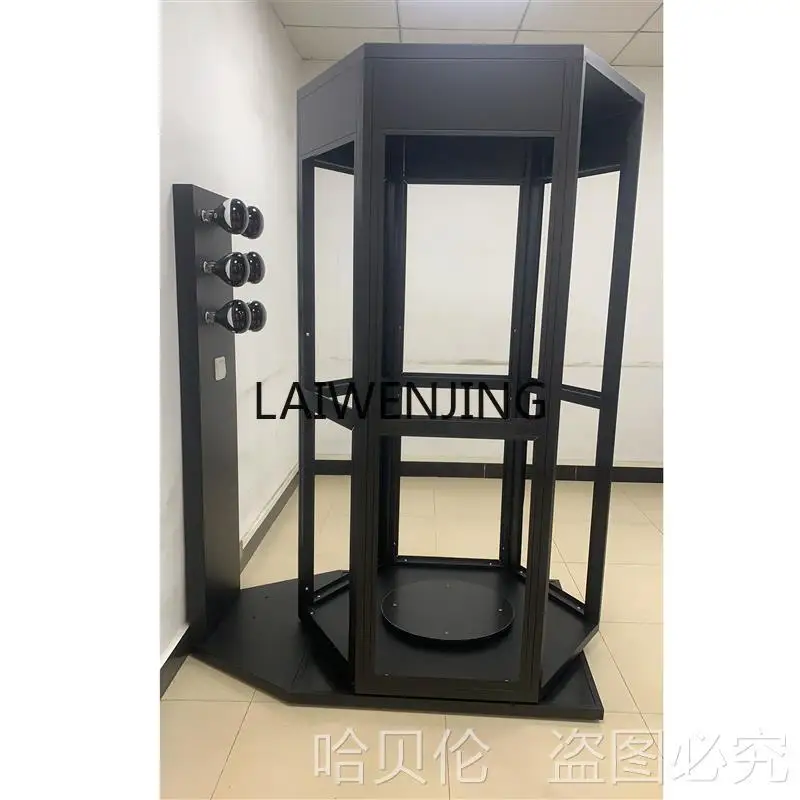 LYN iron paint automotive solar film display cabinet 6-sided rotating explosion-proof thermal insulation film test display rack