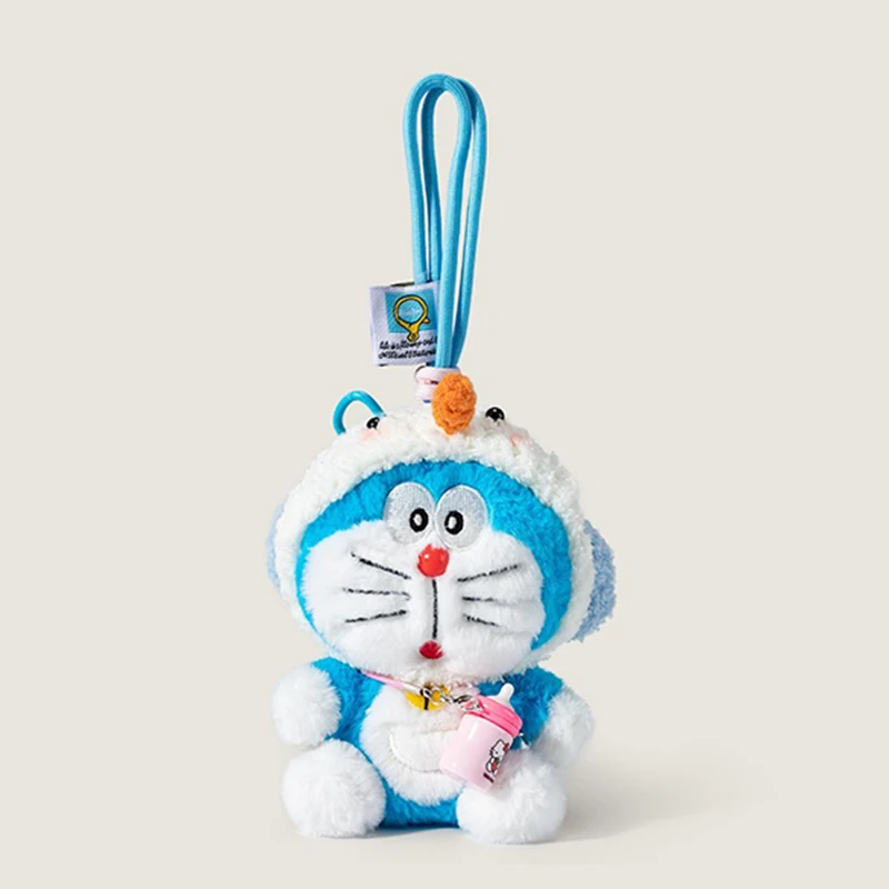 Kawaii Doraemon Plüsch-Schlüsselanhänger Cartoon Roboter-Katze Stofftier Mehrere Stile Rucksack-Anime-Puppenanhänger Perfektes Geschenk für Mädchen – Detail 2