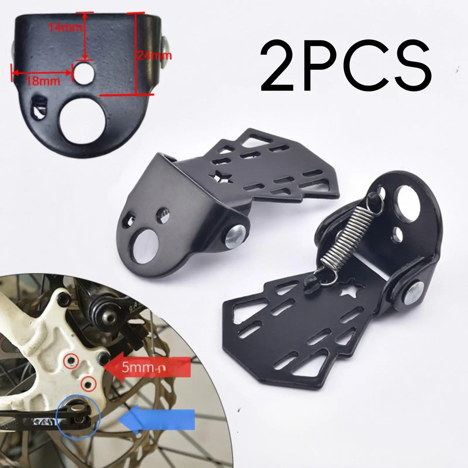 قطعتان من دواسات المقعد الخلفي للدراجة قابلة للطي سهلة التركيب 100 كجم منصة واسعة للدراجة المقعد الخلفي مسند القدم للأطفال على الدراجة الجبلية #4