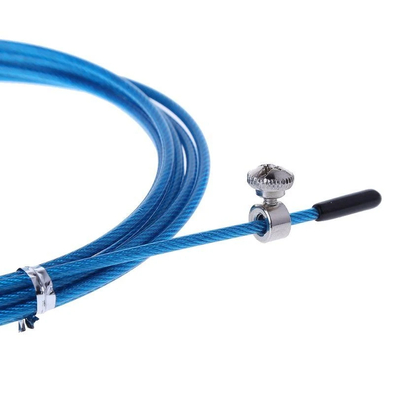 New Adjustable Speed Steel Cable Wire Skipping Skip Jump Rope