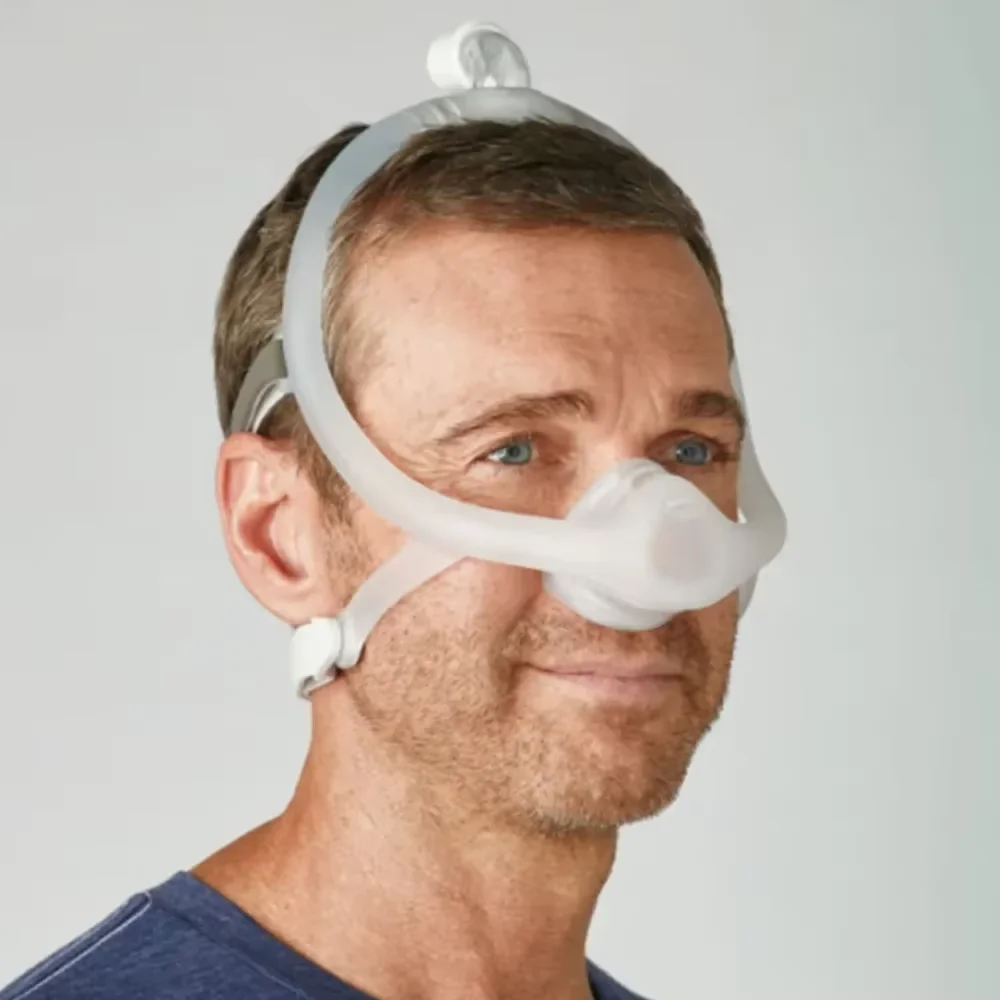 Original DreamWisp Nasal CPAP Mask with Headgear - Anti-Snoring Sleep Apnea Ventilator Mask for Home Use