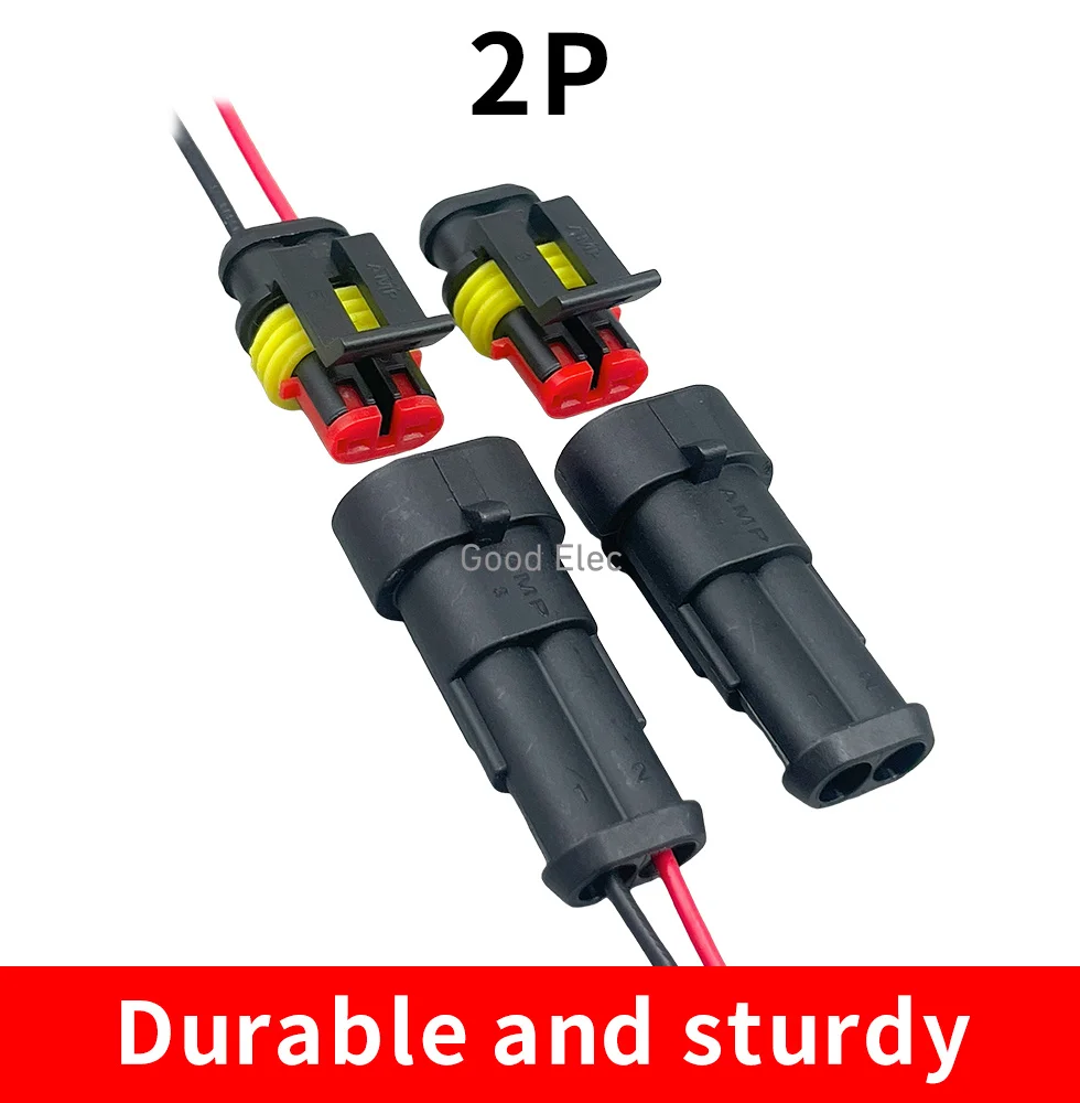 5sets 2pin 2hole New energy  waterproof connectors, terminal connectors, 62 hole male and female connectors Car connector