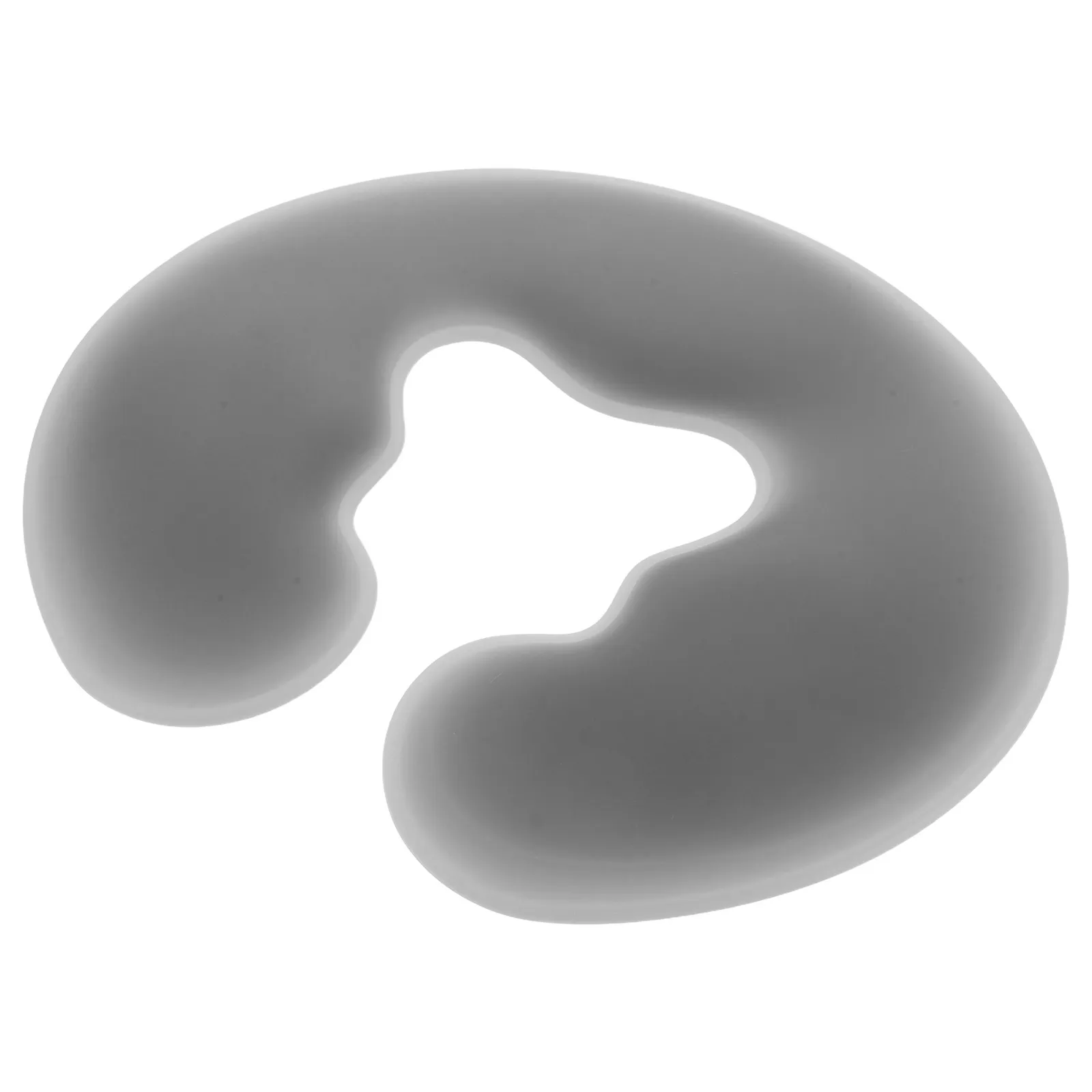 

Подушка для массажного стола в салоне красоты, силиконовая U-образная подушка для лица с отверстием, подголовник для спа-процедур и ухода за кожей, серая подушка для косметологической кушетки