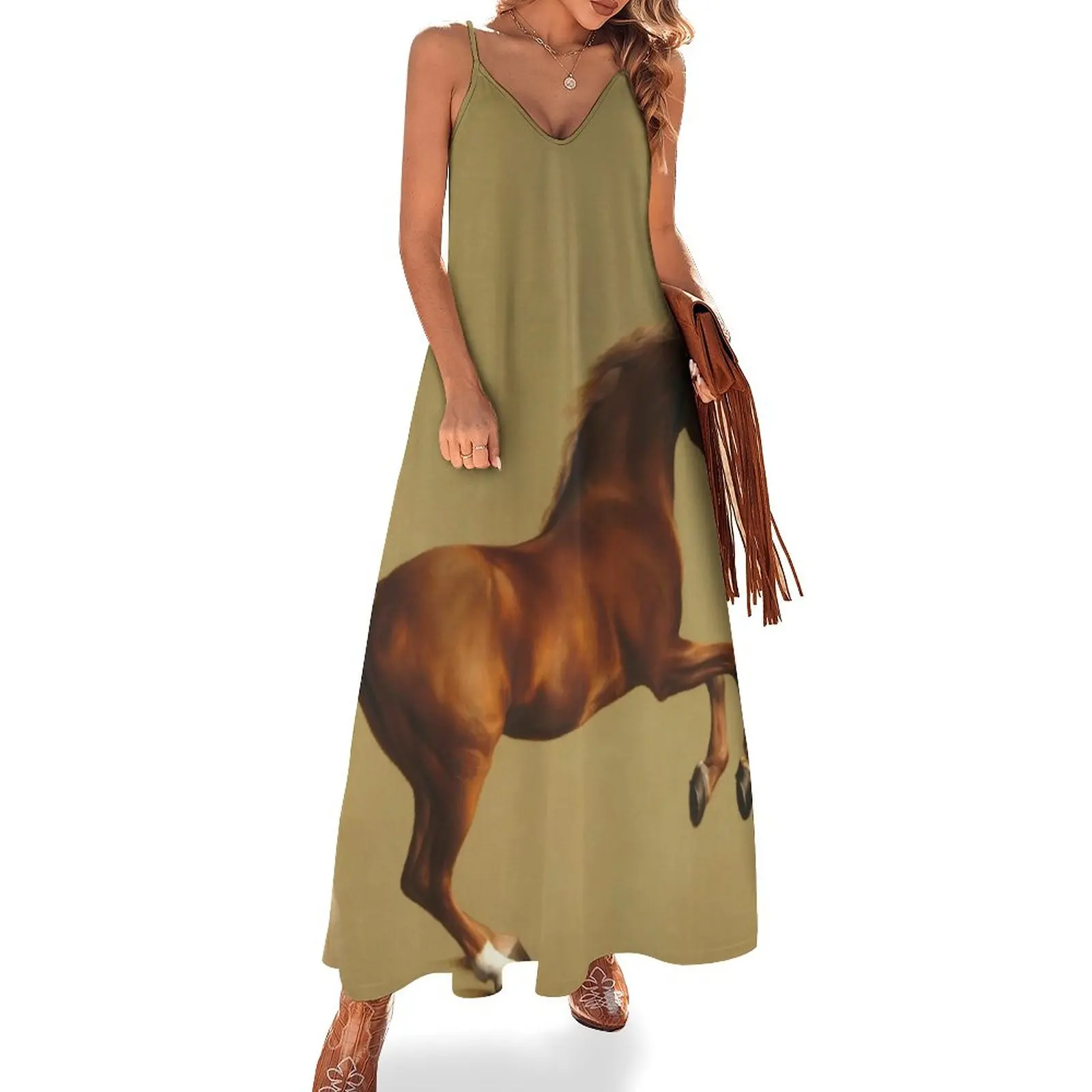 

George Stubbs - Whistlejacket Sleeveless Dress Woman's evening dress dress for women summer summer woman 2024 trendy