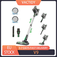 Vactidy V9 Cordless Vacuum Cleaner 25KPa Suction 1L Dustbin 5 Layers Filtration System 2200mAh Removable Battery LED Touch Panel