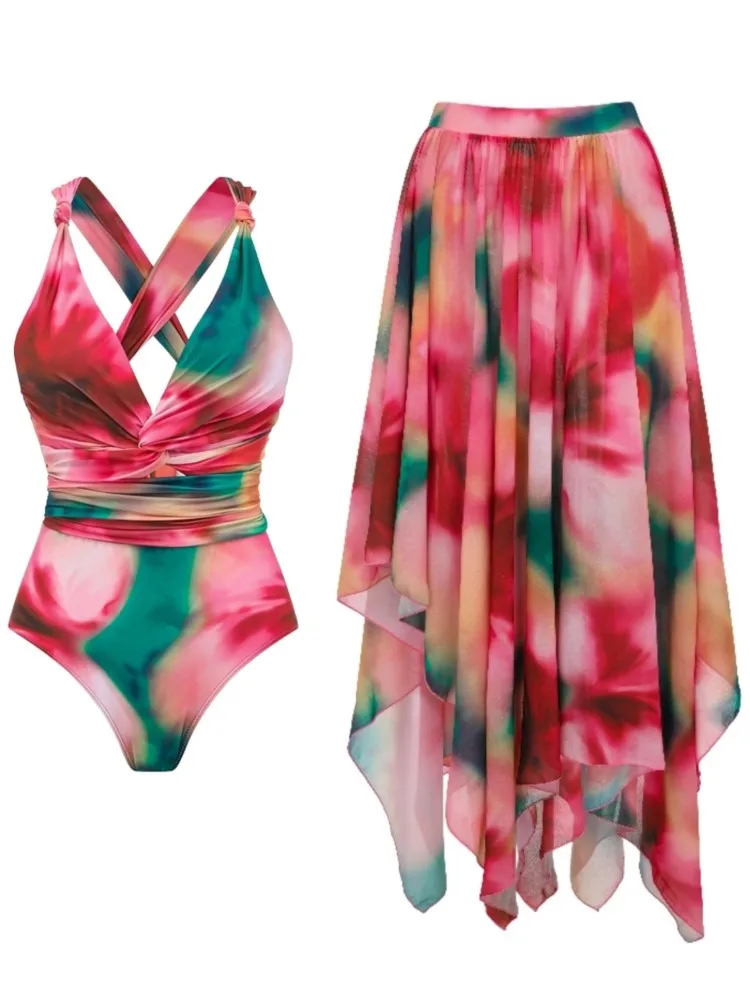 New Tankini Swimwears Tankini Set Sexy Swimsuit Women Summer Bathing Suit Bikini Set Sleeveless Beach Swimming Suit Female view 2