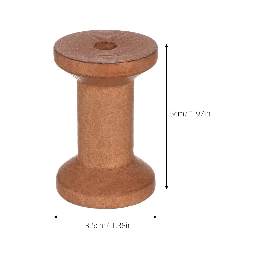 25 قطعة بكرات خشبية خمر أصحاب الشريط الخشب الطبيعي للخياطة التطريز الغزل Crafts بها بنفسك الحرف المنظمون خيط الخشب الصلب