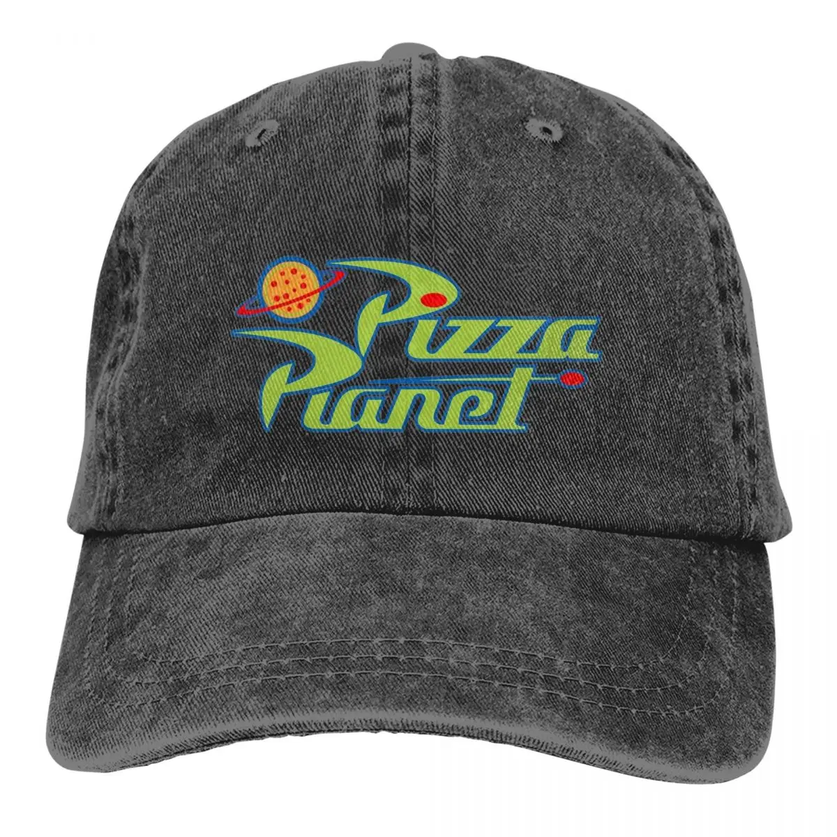 Pizza Planet Logo Baseball Caps Stuff Vintage Distressed Denim Washed Snapback Cap Men Women Outdoor Workouts Gift