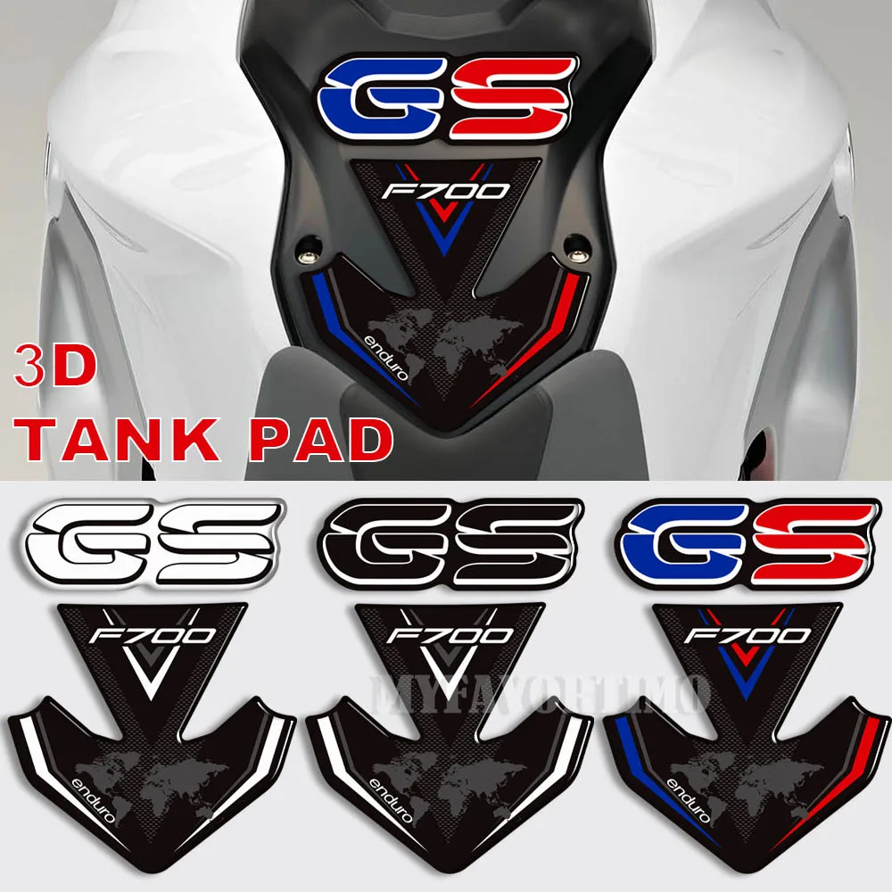 

For BMW F700GS F700 F 700 GS Motorcycle Gas Fuel Oil Knee Stickers Emblem Protector Decorative Decals Set