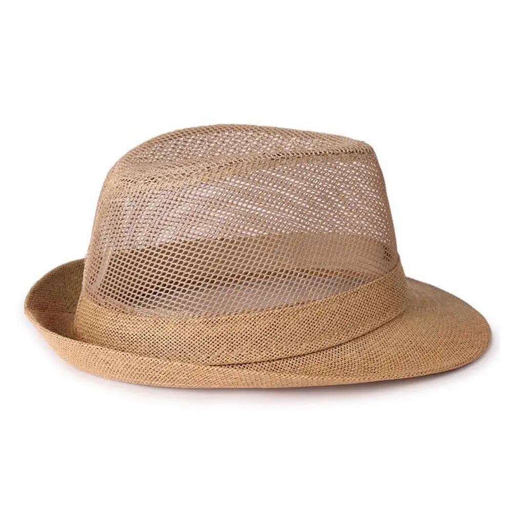 Uv Protection Summer Hat Men's Breathable Sun Hat Mesh Wide Brim Fishing Cap Lightweight Foldable Outdoor for Summer for Elderly