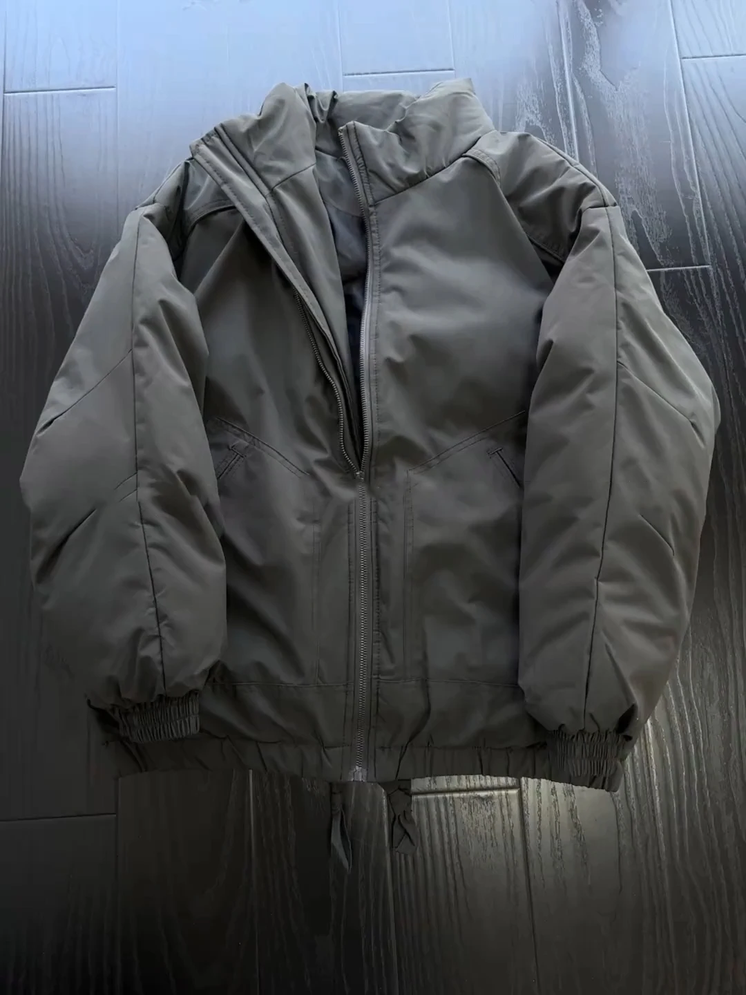 

Deep ey Flight Jaet Cotton Workwear Men's Thiened Winter Warm down Parka Bread Sle Casual Loose Fit Polyester Fiber