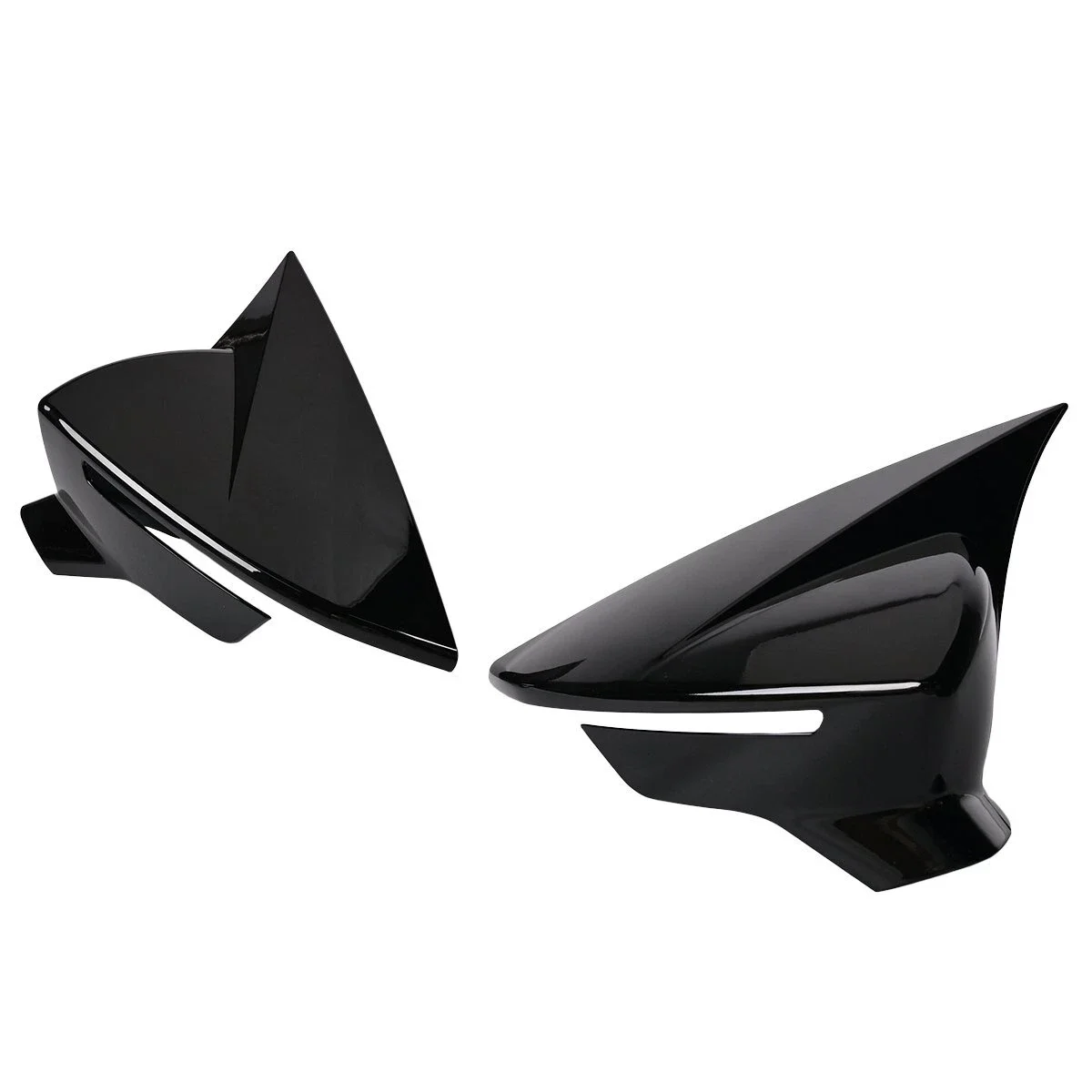 

A Pair Car Rear View Side Wing Mirror Cover Rearview Mirror Cap For Seat Leon Mk3 2012 Onward High-Quality ABS Gloss Black